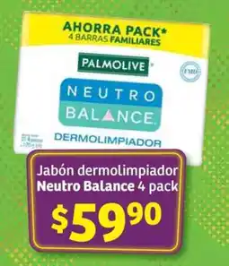 Soriana Híper Jabón dermolimpiador Neutro balance 4 pack oferta