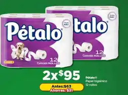 Bodega Aurrerá Pétalo Papel Higiénico oferta