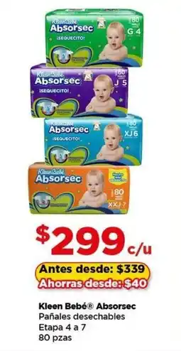 Bodega Aurrerá Kleen Belé Absorsec Etapa 4 a 7 oferta