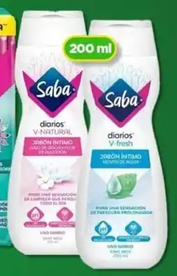 Bodega Aurrerá Saba toallas femeninas invisible o jabón íntimo diarios oferta