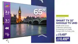 Woolworth Smart tv 32" google tv uhd oferta