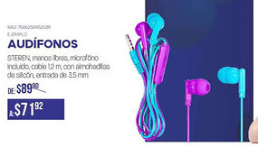 Woolworth Audifonos oferta