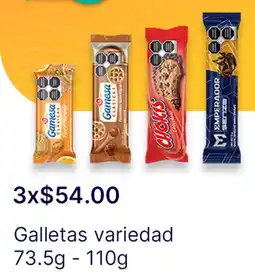 OXXO Galletas variedad oferta