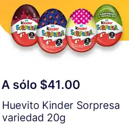 OXXO Huevito kinder sorpresa variedad oferta