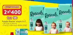 Walmart Rascals pañales etapas 3 a 7 oferta