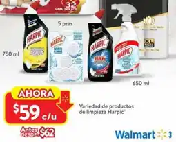 Walmart Harpic variedad de productos de limpieza oferta