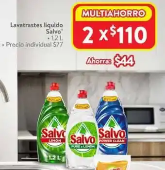Walmart Salvo lavatrastes liquido oferta