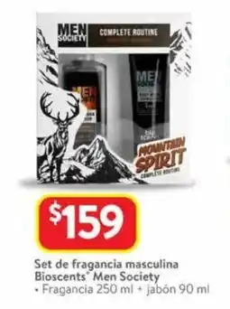 Walmart Set de fragancia masculina Bioscents Men Society oferta