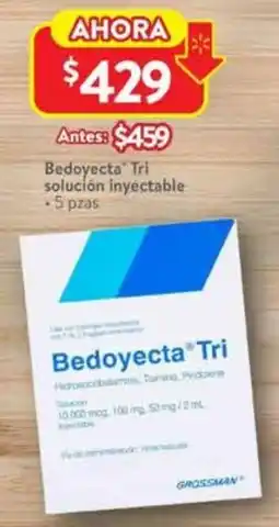 Walmart Bedoyecta tri solución inyectable oferta