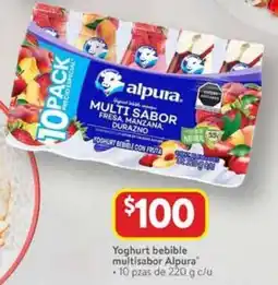 Walmart Alpura yoghurt bebible multisabor oferta
