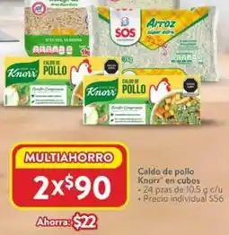Walmart Knorr caldo de pollo en cubos oferta