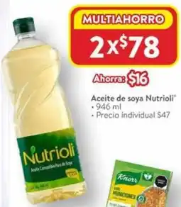 Walmart Nutrioli aceite de soya oferta