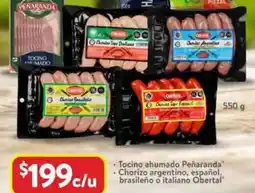 Walmart Tocino ahumado Peñaranda, Chorizo argentino, español, brasileño o italiano Obertal oferta