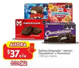 Walmart Galletas Emperador, Mamut, Chocolatines o Florentinas oferta