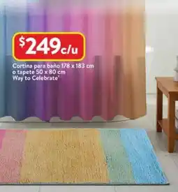 Walmart Cortina para baño oferta