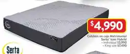 Walmart Serta colchón en caja matrimonial oferta