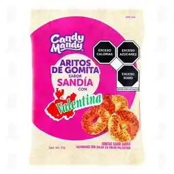 Farmacias Guadalajara Gomitas Candy Mandy Sabor Sandía con Valentina, 65 gr oferta