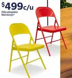 Walmart Mainstays silla plegable oferta