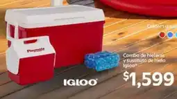 Walmart Igloo combo de hieleras y sustituto de hielo oferta