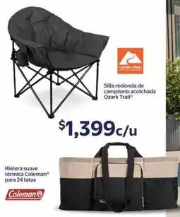 Walmart Coleman silla redonda de campismo acolchada ozark trail oferta