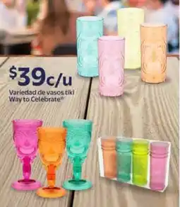 Walmart Variedad de vasos tiki way to celebrate oferta
