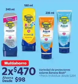 Walmart Banana boat variedad de protectores solares oferta