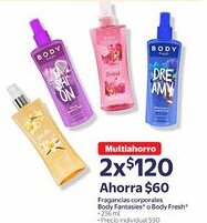 Walmart Fragancias corporales body fantasies o body fresh oferta