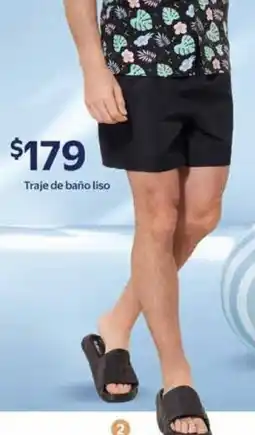 Walmart Traje de baño liso oferta