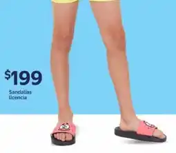 Walmart Sandalias licencia oferta