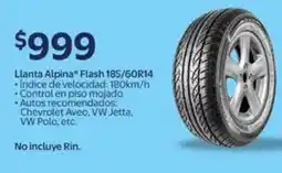Walmart Llanta alpina flash 185/60r14 oferta