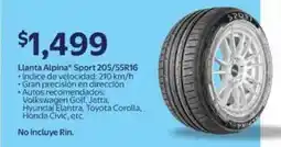 Walmart Llanta alpina sport 205/55R16 oferta