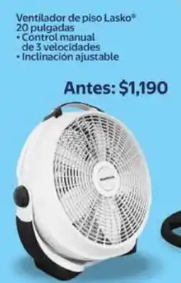 Walmart Ventilador de piso lasko oferta
