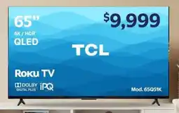 Walmart Tcl roku tv 65" oferta