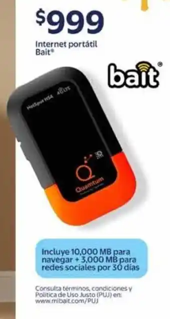 Walmart Bait internet portátil oferta