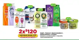 Bodega Aurrerá Sedal, Pantene, Head & Shoulders, Herbal Essences, Fructis oferta