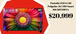 Elektra Lg pantalla led 86" oferta