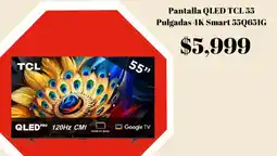 Elektra Tcl pantalla qled 55" oferta