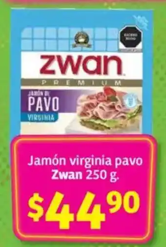 Soriana Mercado Zwan jamón virginia pavo oferta