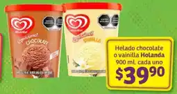 Soriana Mercado Holanda helado chocolate o vainilla oferta
