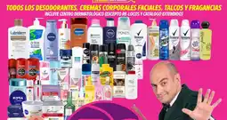 Soriana Híper Todos los desodorantes, cremas corporales faciales, talcos y fragancias oferta