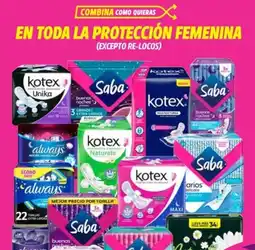 Soriana Híper En toda la protección femenina oferta