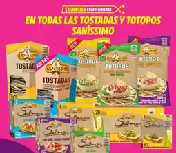 Soriana Híper En todas las tostadas y totopos saníssimo oferta