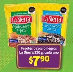 Soriana Híper Frijoles bayos o negros La Sierra oferta