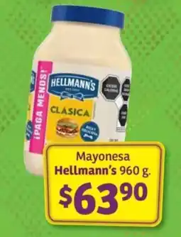 Soriana Híper Mayonesa Hellmann's oferta