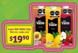 Soriana Híper Jugos Del Valle Edge oferta