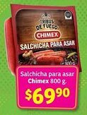 Soriana Híper Salchicha para asar Chimex oferta