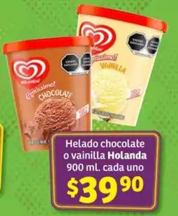 Soriana Híper Holanda Helado chocolate o vainilla oferta
