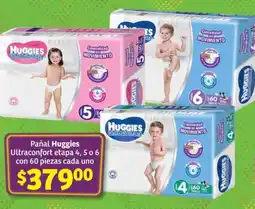 Soriana Híper Huggies Ultraconfort etapa 4, 5 o 6 oferta