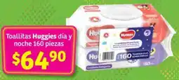 Soriana Híper Toallitas Huggies día y noche oferta