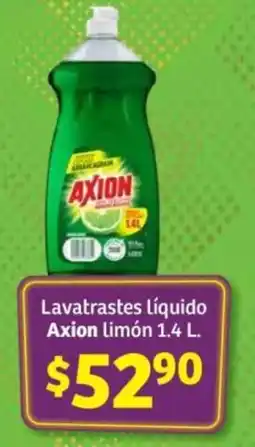Soriana Híper Lavatrastes líquido Axion limón oferta